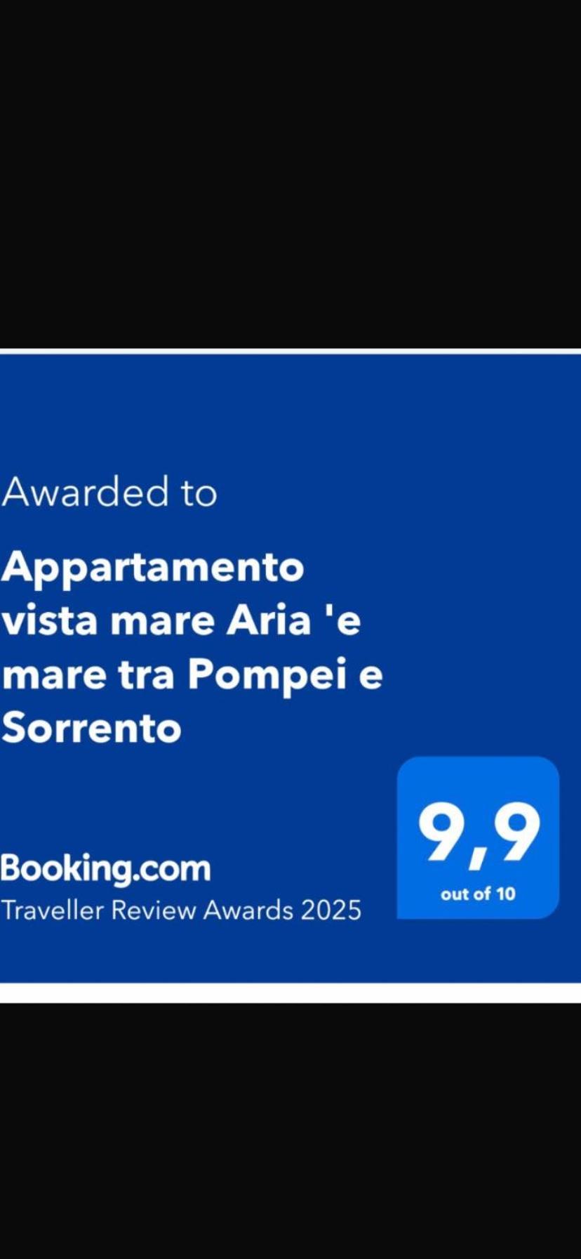 Appartamento Vista Mare Aria 'E Mare Tra Pompei E Sorrento 카스텔라마레디스타비아 외부 사진